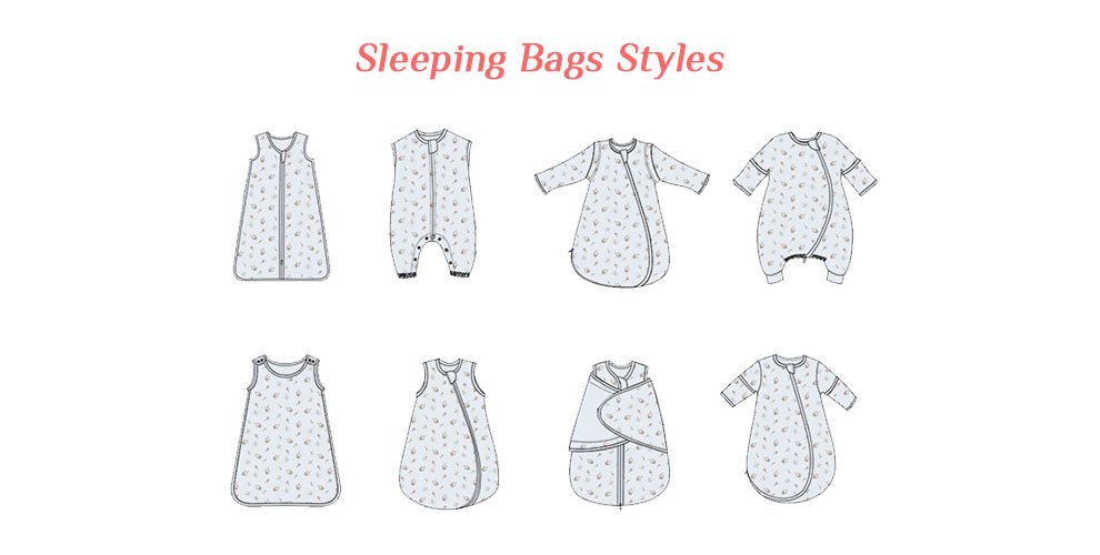 Baby sleeping bag styles